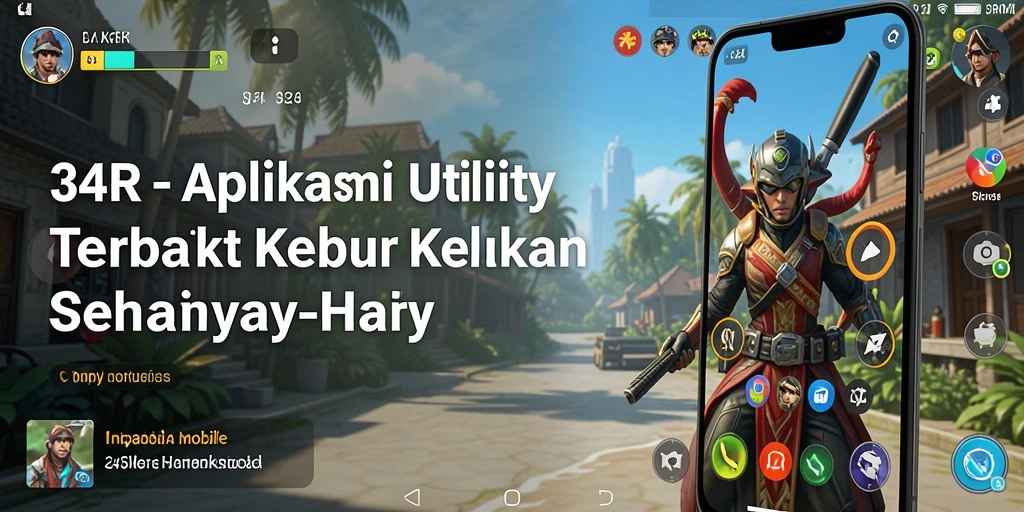 Tampilan antarmuka aplikasi 34R yang menarik dan fungsional.