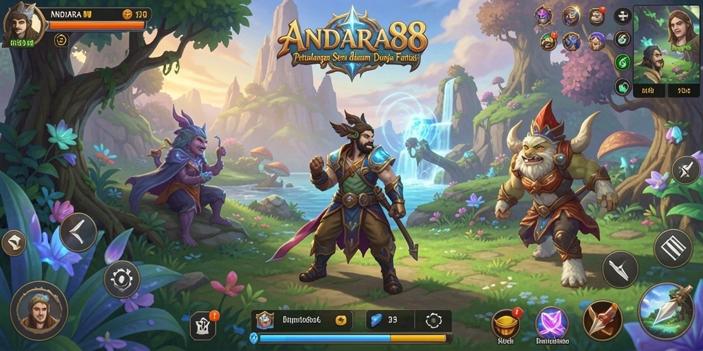 Tangkapan layar gameplay ANDARA88 yang penuh aksi dan petualangan menegangkan.