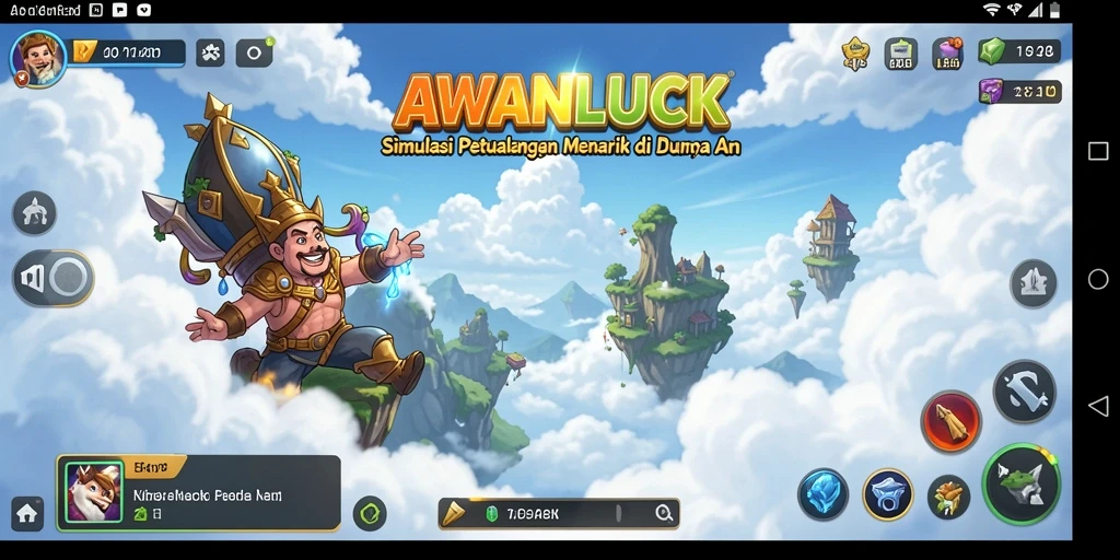 Tampilan gameplay menawan dan interaktif dari AWANLUCK.