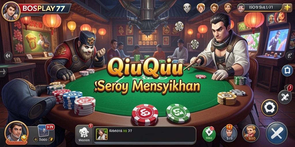 Tampilan gameplay QiuQiu yang menarik dan interaktif.