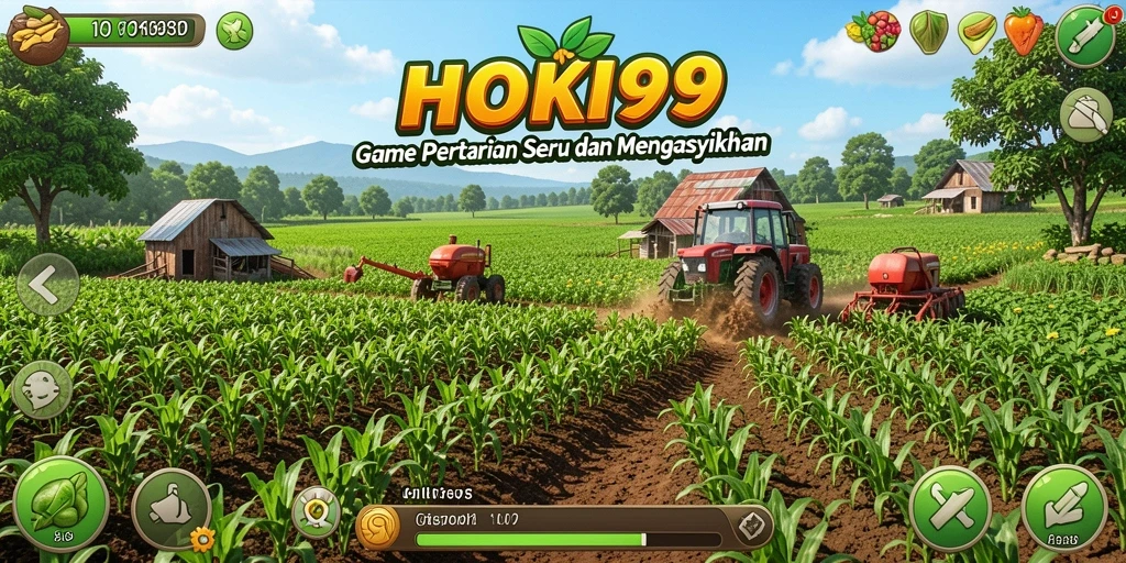 Gameplay HOKI99 menampilkan aktivitas bertani yang menyenangkan.