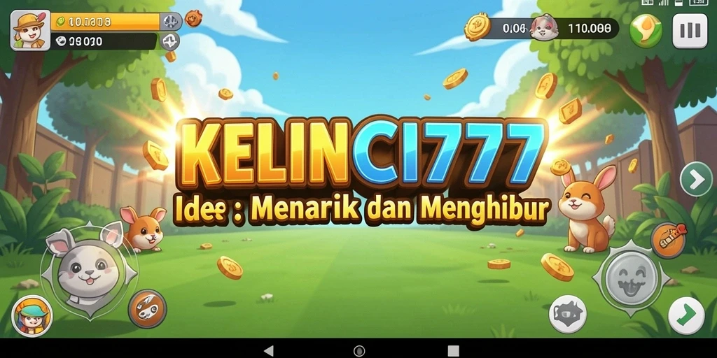 Tampilan gameplay KELINCI777 yang ceria dengan kelinci-kelinci lucu.