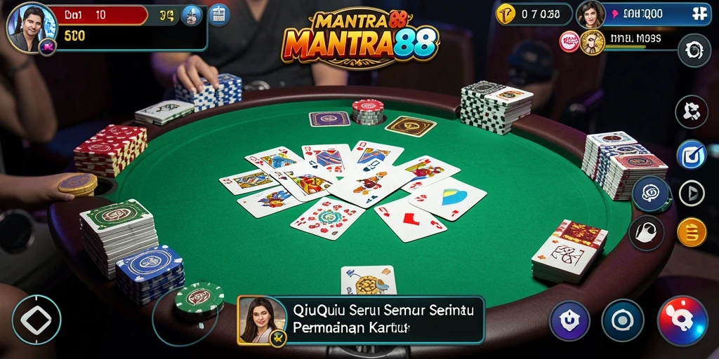 Tampilan gameplay QiuQiu yang menarik dan interaktif.