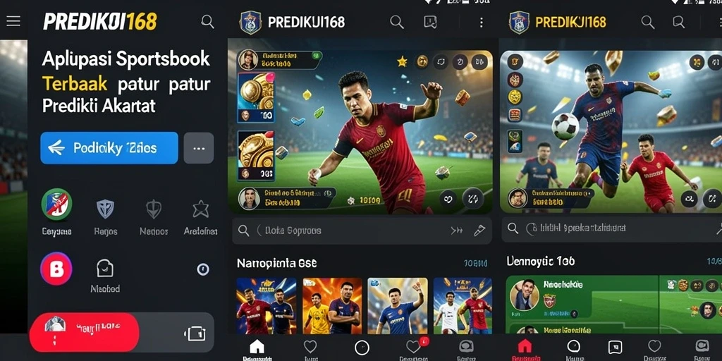Tampilan gameplay Sportsbook yang menarik dan informatif.