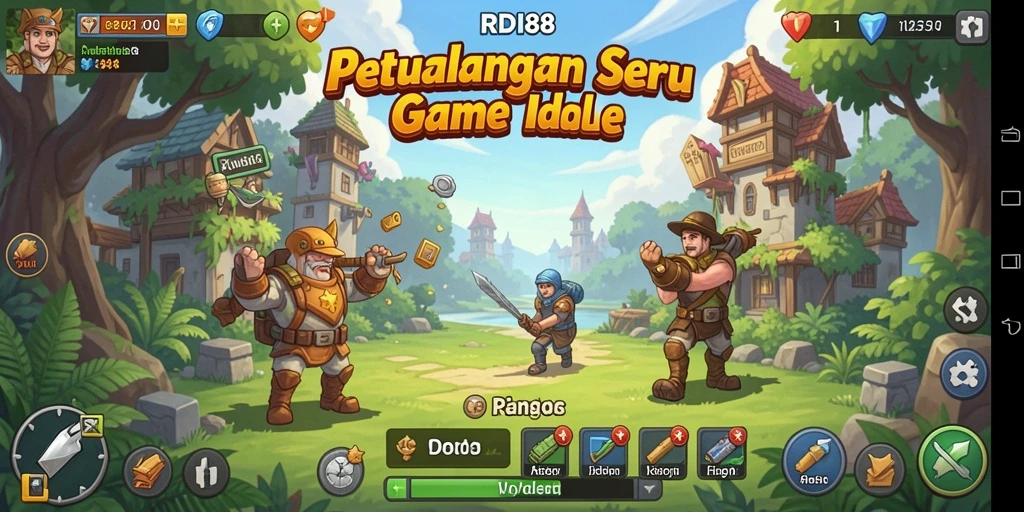 Screenshot gameplay RDI88 yang menunjukkan aksi menarik dalam game Idle.