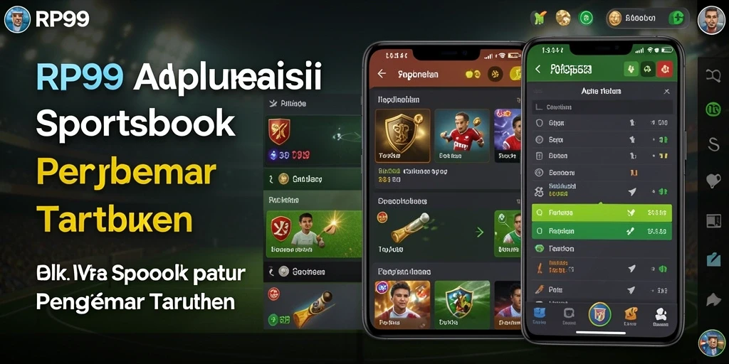 Tampilan screenshot utama RP99 yang menunjukkan aksi taruhan olahraga.