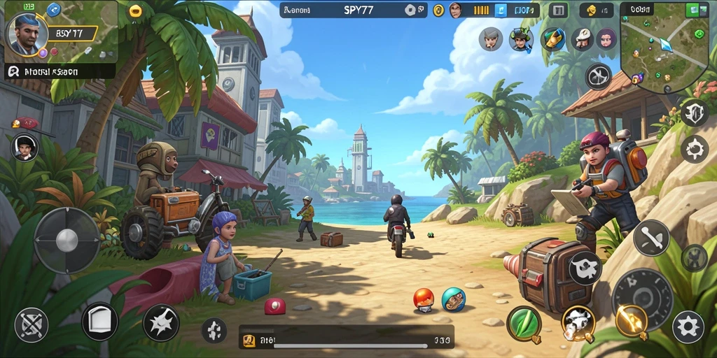 Tampilan seru dari gameplay SPY77 yang menggugah semangat.