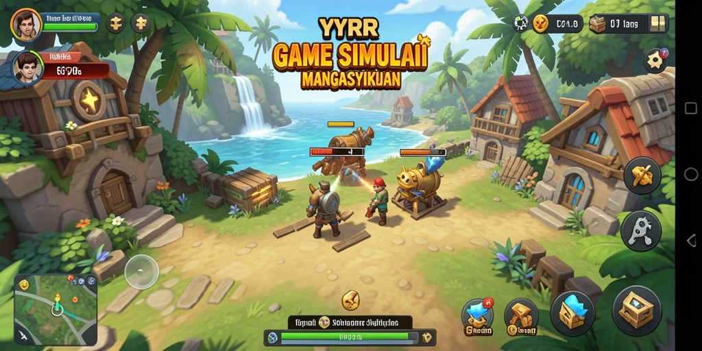 Tampilan gameplay menarik dalam YYRR yang menampilkan elemen simulasi.